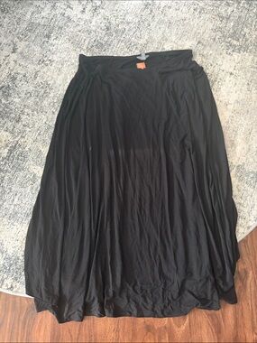 J. Jill Black Flowing Midi Skirt